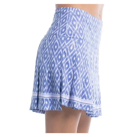 Lucky in Love Ikat Pleated Golfrock, lila