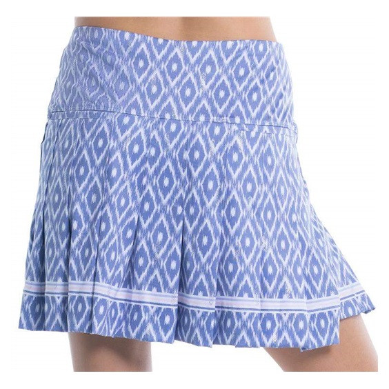 Lucky in Love Ikat Pleated Golfrock, lila