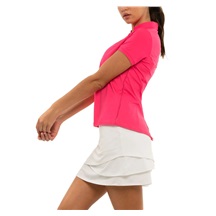 Lucky in Love Chi Chi Short Sleeve Damen Poloshirt, melon