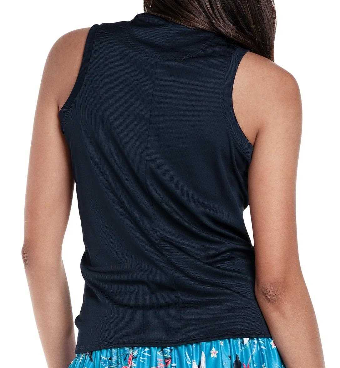 Lucky in Love Twist It Up Damen Poloshirt, dunkelblau