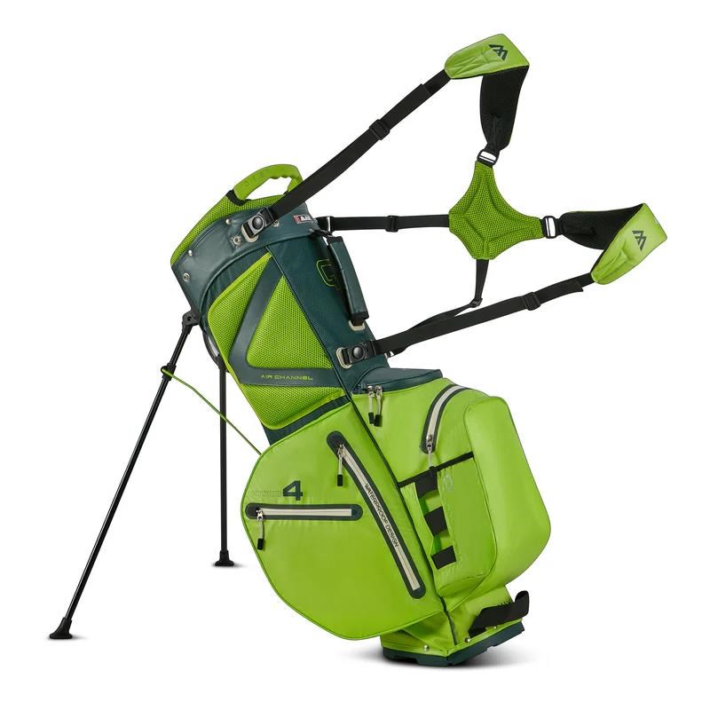 Big Max Aqua Hybrid 4 Standbag, forest freen/lime