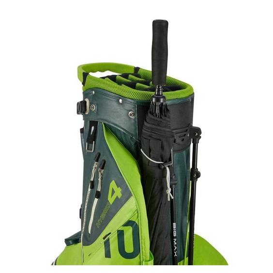 Big Max Aqua Hybrid 4 Standbag, forest freen/lime