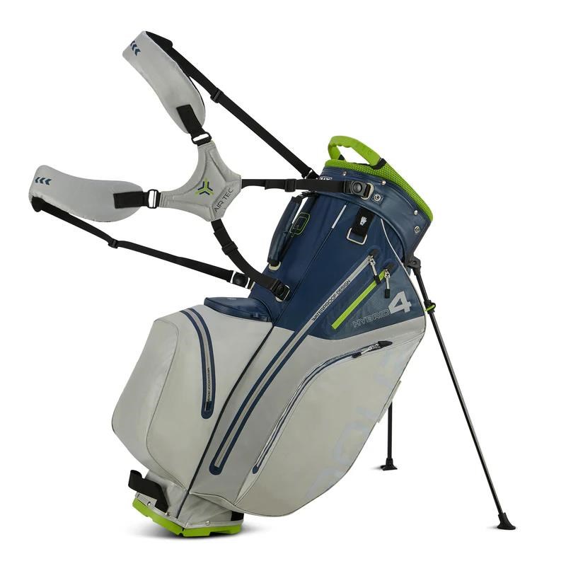 Big Max Aqua Hybrid 4 Standbag, dunkelblau/grau/limette