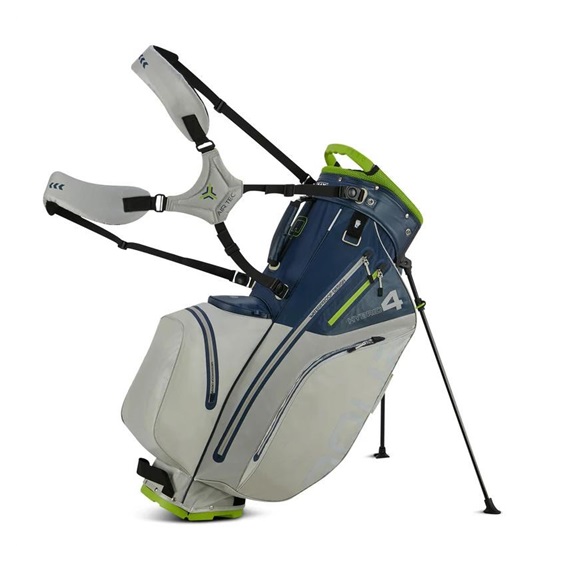 Big Max Aqua Hybrid 4 Standbag, dunkelblau/grau/limette
