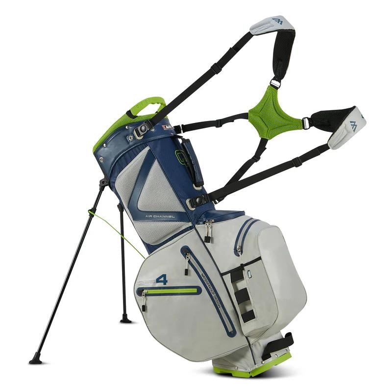Big Max Aqua Hybrid 4 Standbag, dunkelblau/grau/limette