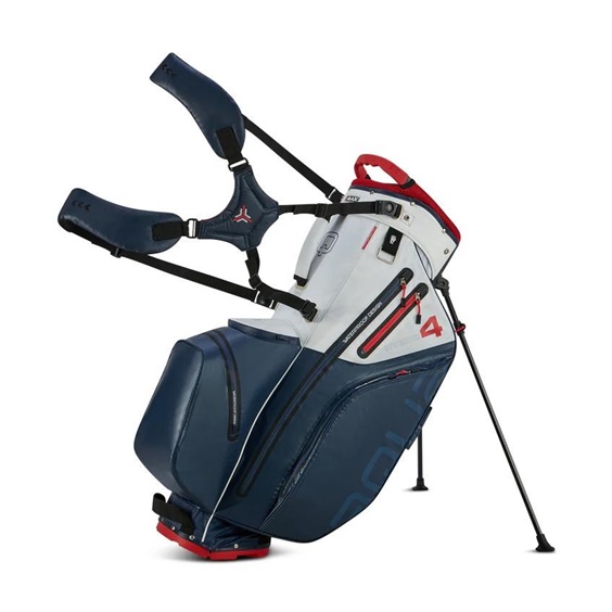 Big Max Aqua Hybrid 4 Standbag, dunkelblau/weiss/rot