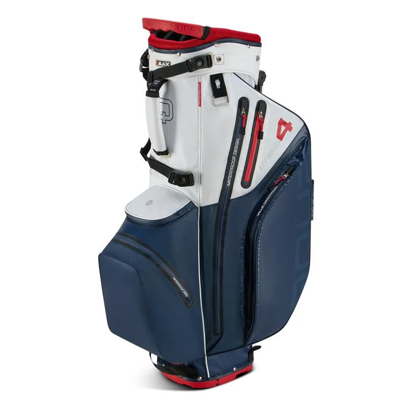 Big Max Aqua Hybrid 4 Standbag, dunkelblau/weiss/rot