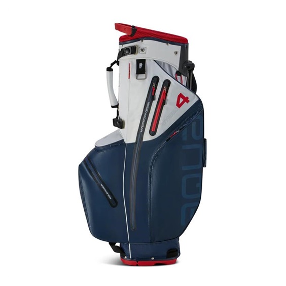 Big Max Aqua Hybrid 4 Standbag, dunkelblau/weiss/rot