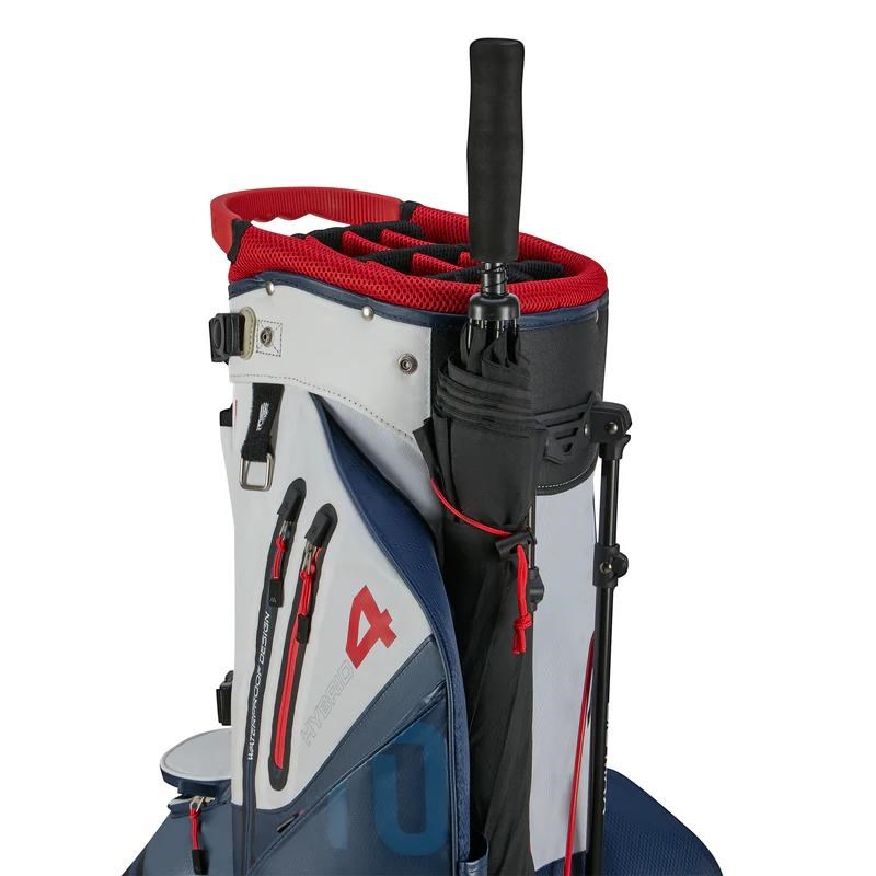 Big Max Aqua Hybrid 4 Standbag, dunkelblau/weiss/rot