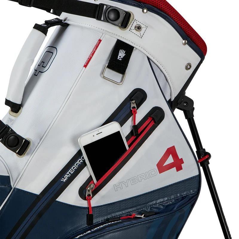 Big Max Aqua Hybrid 4 Standbag, dunkelblau/weiss/rot