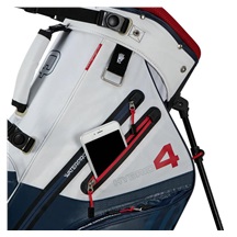 Big Max Aqua Hybrid 4 Standbag, dunkelblau/weiss/rot