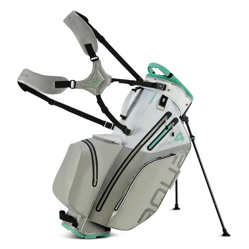 Big Max Aqua Hybrid 4 Standbag, weiss/grau/minze