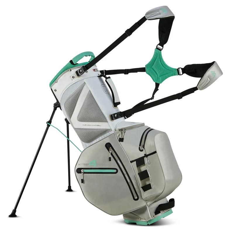 Big Max Aqua Hybrid 4 Standbag, weiss/grau/minze