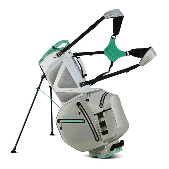 Big Max Aqua Hybrid 4 Standbag, weiss/grau/minze