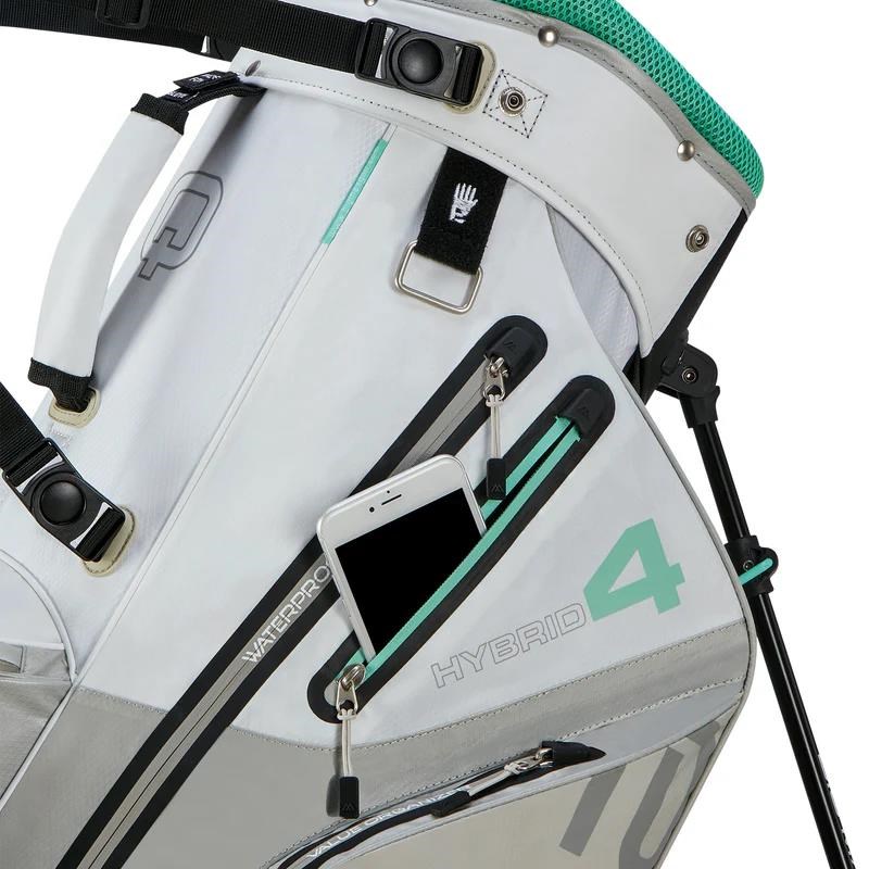 Big Max Aqua Hybrid 4 Standbag, weiss/grau/minze