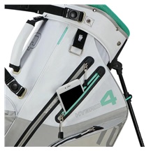 Big Max Aqua Hybrid 4 Standbag, weiss/grau/minze