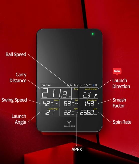Swing Caddie SC4 simulator + launch monitor