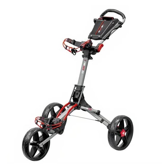 Ezeglide Bolt 2 + Easy Opening Golf Trolley, grau/rot