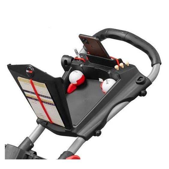 Ezeglide Bolt 2 + Easy Opening Golf Trolley, grau/rot