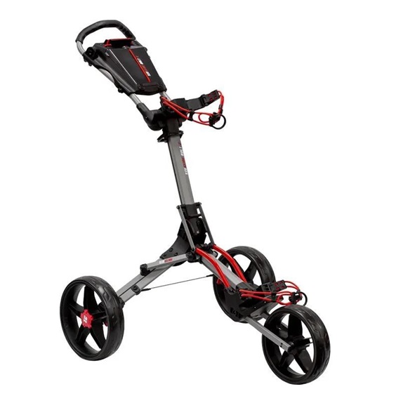 Ezeglide Bolt 2 + Easy Opening Golf Trolley, grau/rot