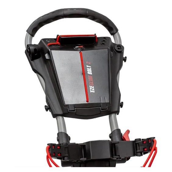 Ezeglide Bolt 2 + Easy Opening Golf Trolley, grau/rot