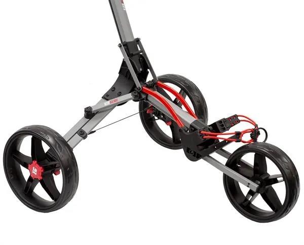 Ezeglide Bolt 2 + Easy Opening Golf Trolley, grau/rot