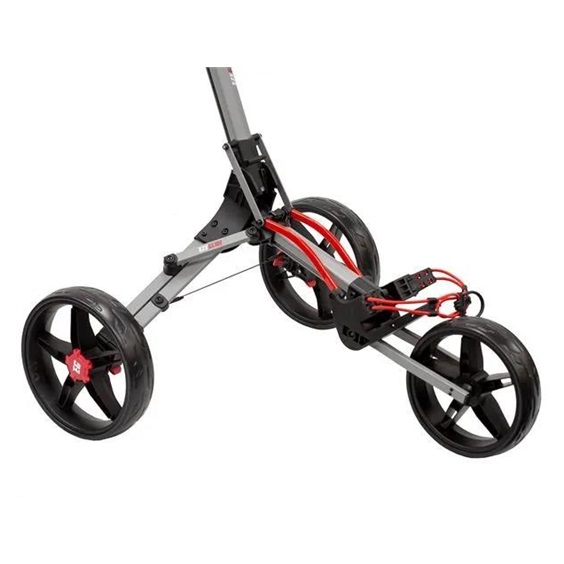 Ezeglide Bolt 2 + Easy Opening Golf Trolley, grau/rot