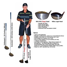 Divnick Golf Big Stik Telescopic Driver, 10.5°