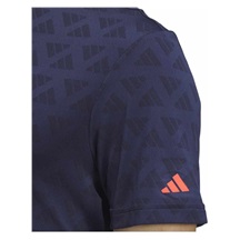 Adidas Adi Jacquard Herren Poloshirt, schwarz/dunkelblau