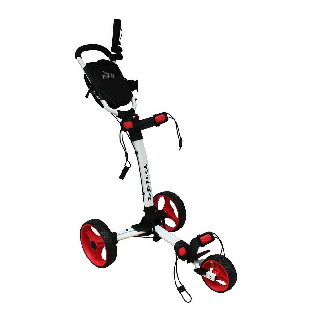 Axglo TriLite Golftrolley, weiss/rot