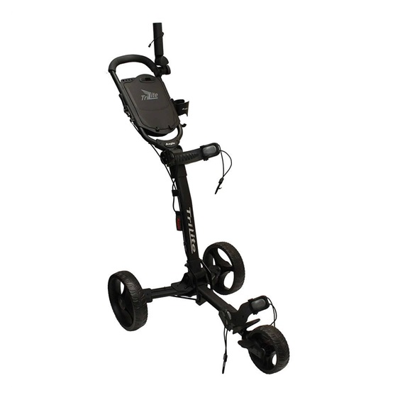 Axglo TriLite Golftrolley, schwarz/schwarz