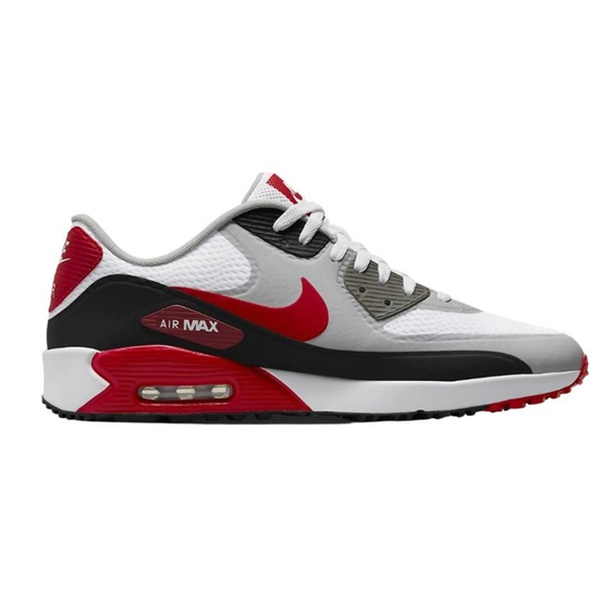 Nike Air Max 90G Unisex Golfschuhe, weiss/rot