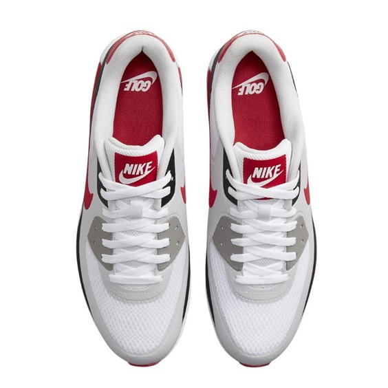 Nike Air Max 90G Unisex Golfschuhe, weiss/rot