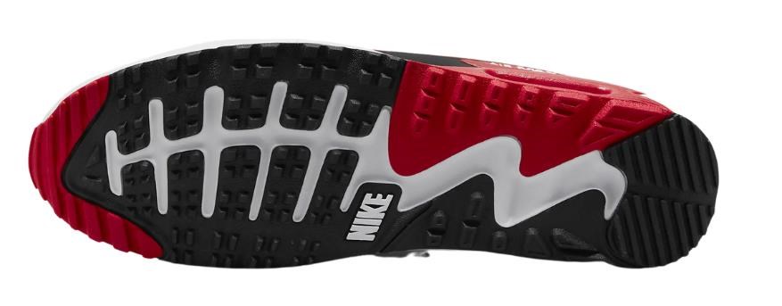 Nike Air Max 90G Unisex Golfschuhe, weiss/rot