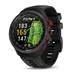 Garmin Approach S70 47mm GPS-Uhr, schwarze Keramiklünette / schwarzes Silikonarmband