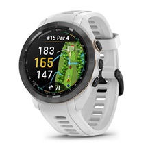 Garmin Approach S70 42mm GPS-Uhr, schwarze Keramiklünette / weißes Silikonarmband