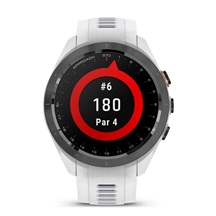 Garmin Approach S70 42mm GPS-Uhr, schwarze Keramiklünette / weißes Silikonarmband