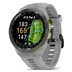 Garmin Approach S70 42 mm GPS-Uhr, Keramiklünette Schwarz/Silikonarmband Pulvergrau