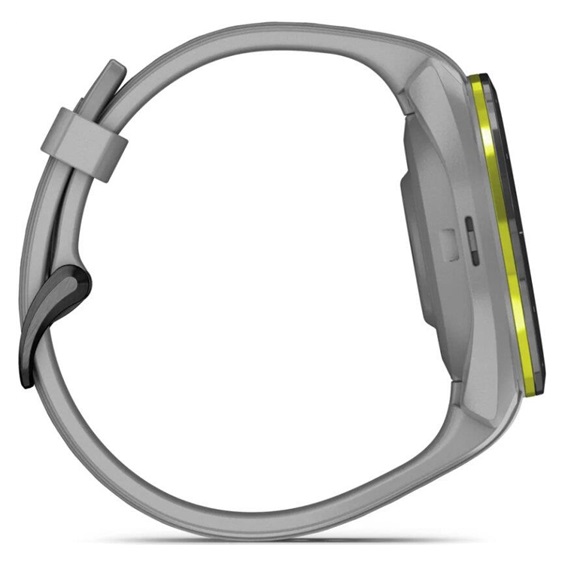 Garmin Approach S70 42 mm GPS-Uhr, Keramiklünette Schwarz/Silikonarmband Pulvergrau