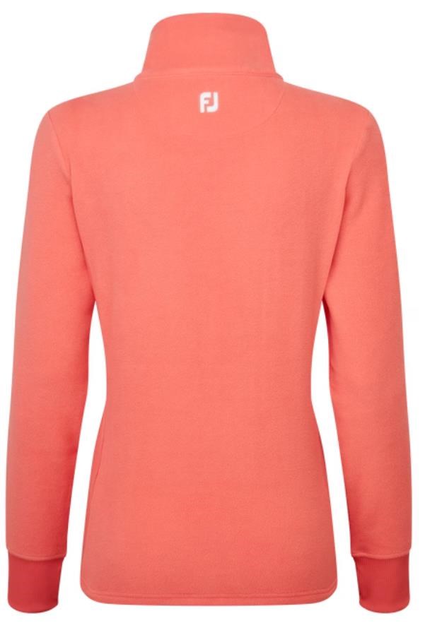 Footjoy Asymmetric Full-Zip Fleece Damen Sweatshirt, orange