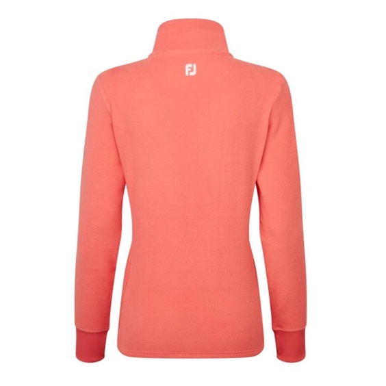 Footjoy Asymmetric Full-Zip Fleece Damen Sweatshirt, orange
