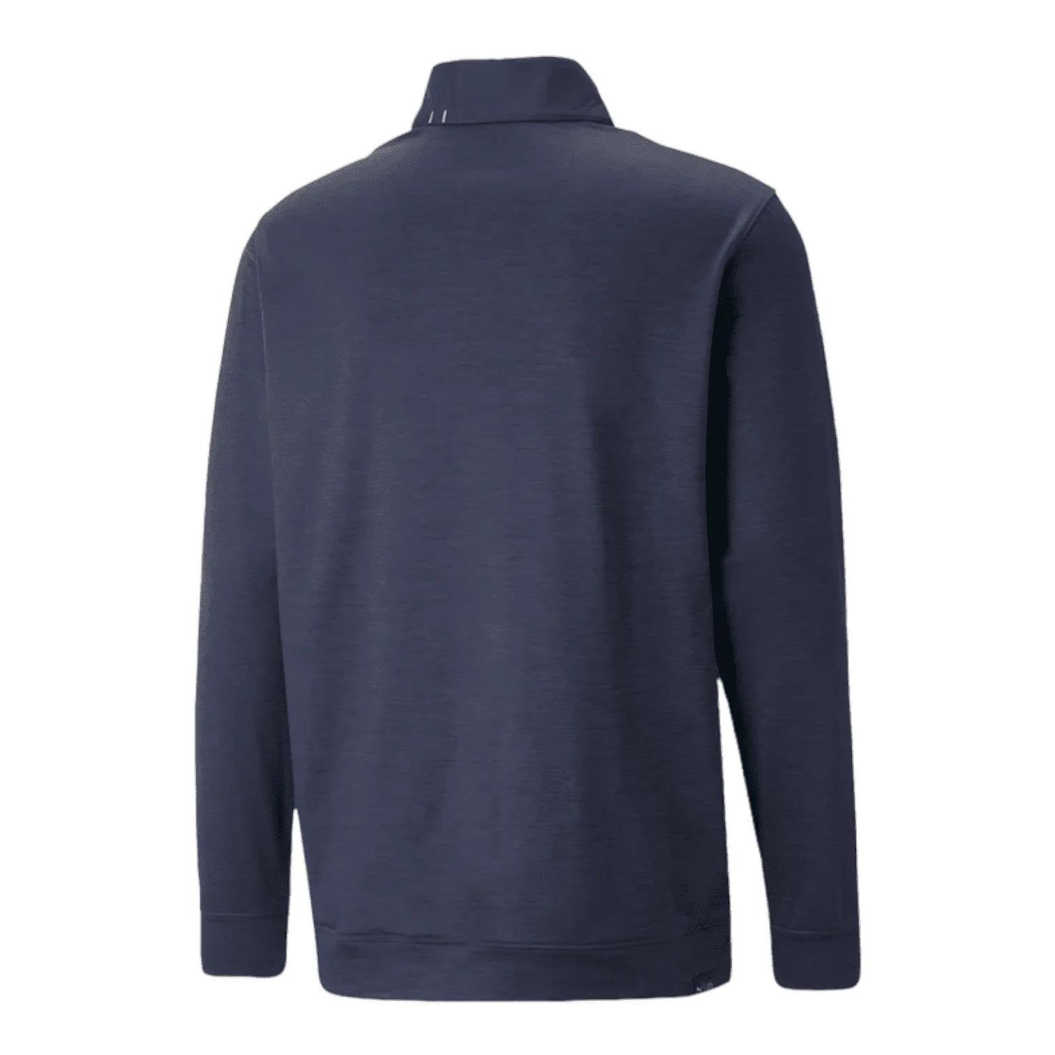 Puma Cloudspun Colorblock 1/4 Zip Herren Sweatshirt, dunkelblau