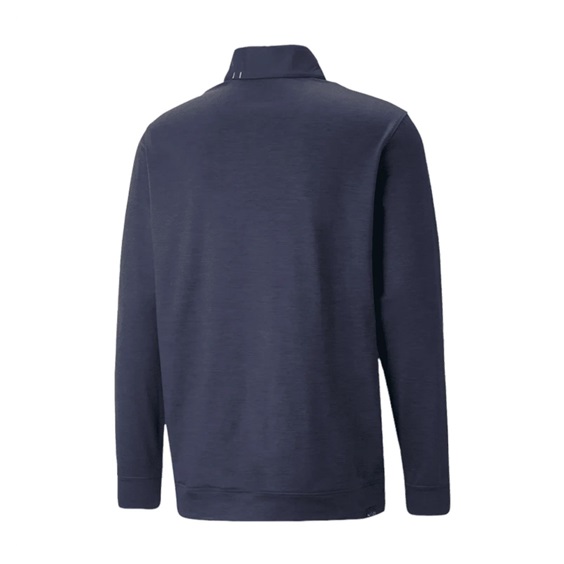 Puma Cloudspun Colorblock 1/4 Zip Herren Sweatshirt, dunkelblau