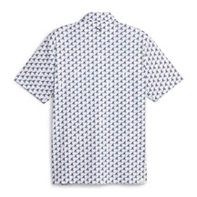 Puma Mattr Palms Herren Poloshirt, weiss/dunkelblau