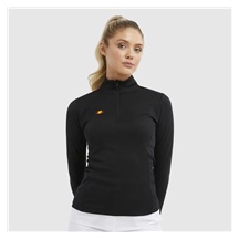 Ellesse Telero 1/2 Zip Damen Top, schwarz
