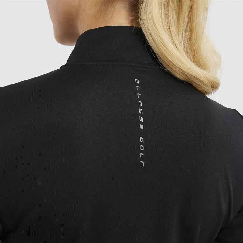 Ellesse Telero 1/2 Zip Damen Top, schwarz