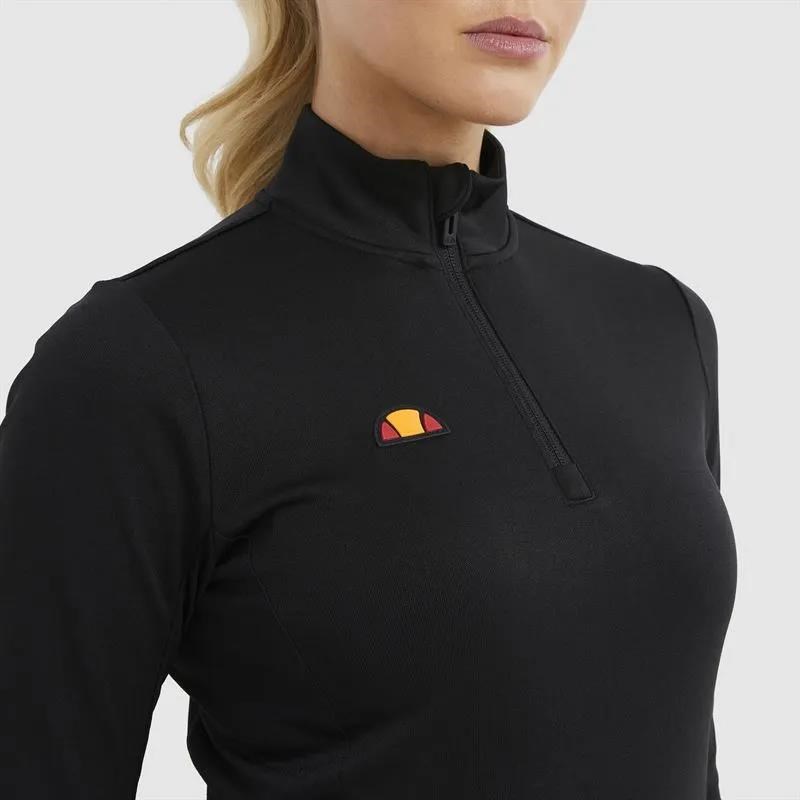 Ellesse Telero 1/2 Zip Damen Top, schwarz