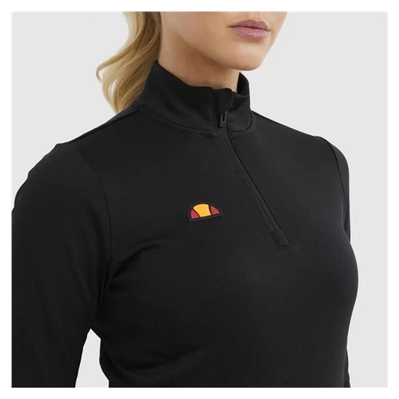 Ellesse Telero 1/2 Zip Damen Top, schwarz