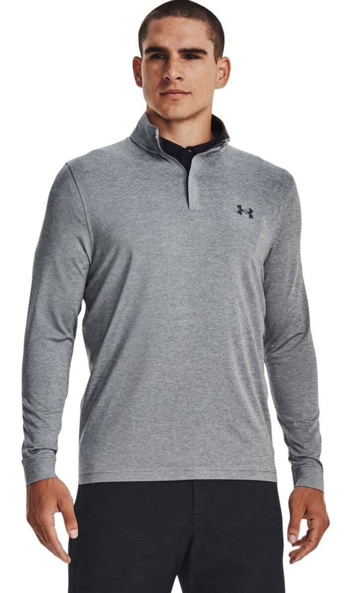 Under Armour Playoff 1/4 Zip Herren Sweatshirt, grau