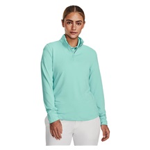 Under Armour Playoff 1/4 Zip Damen Sweatshirt, neo turquoise